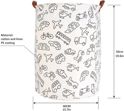1PC Folding Laundry Basket Round Storage Bin Bag Large Hamper Collapsible Clothes Toy Basket Bucket Organizer Large Capacity