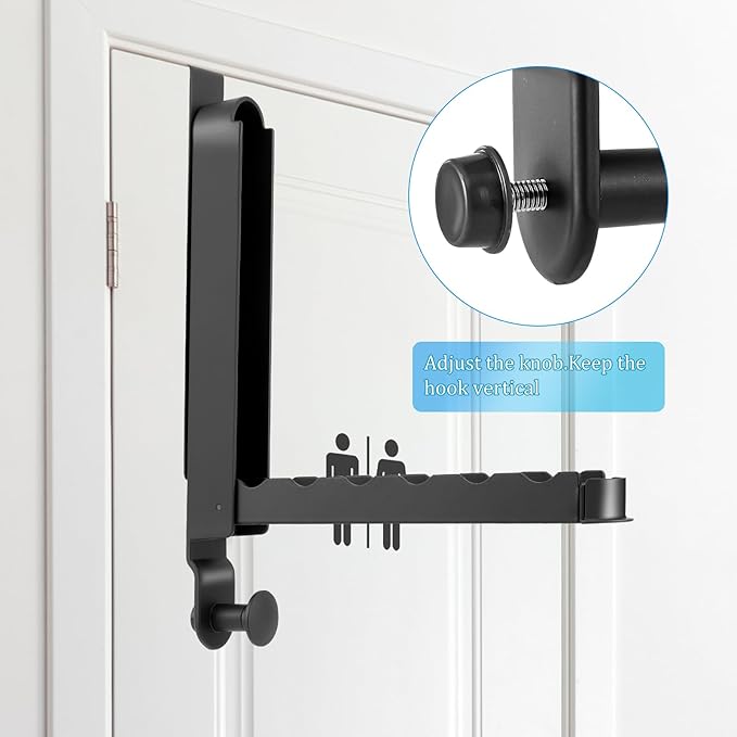 Over The Door Drying Rack, 2 Pack Foldable Over The Door Hooks Hanger for Laundry Clothes Heavy Duty Door Organizer Rack Coat Towels Hanging Storage for Bedroom Bathroom Kitchen