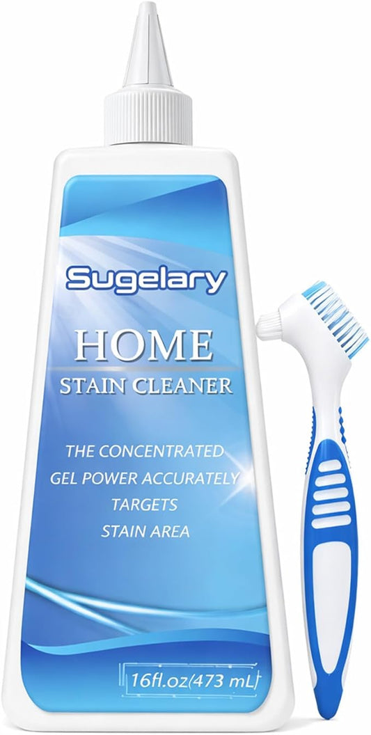 Sugelary Mold Stain Cleaner Gel, 16 Fl Oz Washing Machine Cleaner for Front Loader Seal, All-Purpose Gel for Home Use on Bathroom Grout, Sink, Shower and Caulk