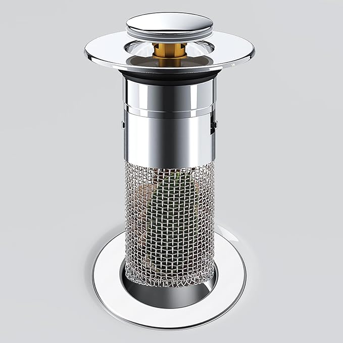 Drain Drain Plug Sink With Hair Strainer Popup Drain Strainer OUniversal Compatibility For Bathroom Sinks