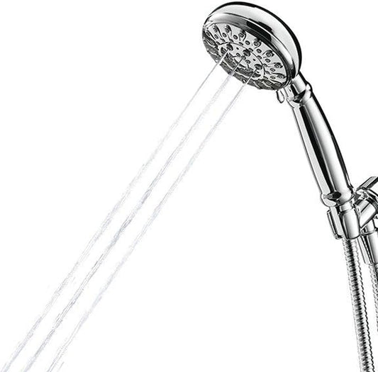 Moen Banbury Chrome 5-Spray Hand Shower with Hose and Bracket, 4-Inch Diameter, 23046