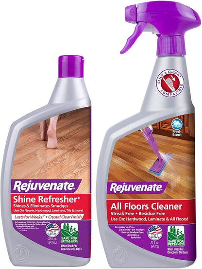 Rejuvenate Shine Refresher Hardwood Polish Restorer 32oz Cleaner 32oz