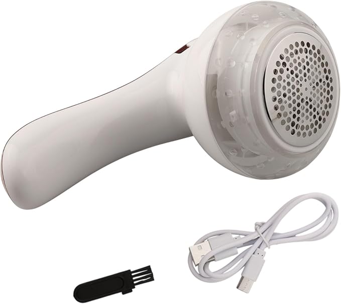 USB Rechargeable Fabric Shaver, Electric Lint Remover for Clothes with Spare Head, Portable Fuzz Ball Defuzzer for Sweaters Furniture Couch Blanket