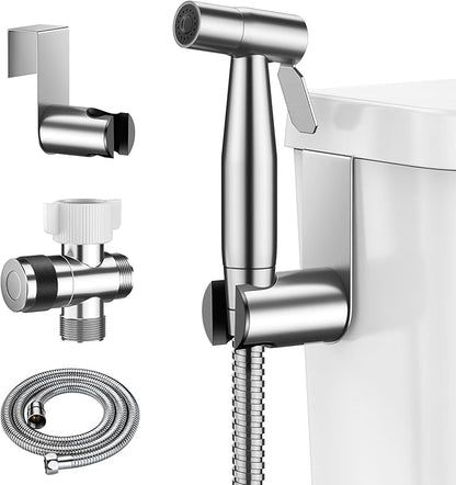 Handheld Bidet Sprayer for Toilet, BRITULIF Jet Sprayer for Toilet Muslim Shower, Adjustable Water Pressure with Bidet Attachment for Toilet for Feminine and Baby Wash