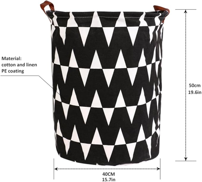 1PC Folding Laundry Basket Round Storage Bin Bag Large Hamper Collapsible Clothes Toy Basket Bucket Organizer Large Capacity