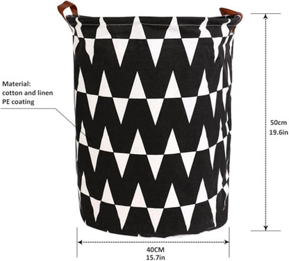1PC Folding Laundry Basket Round Storage Bin Bag Large Hamper Collapsible Clothes Toy Basket Bucket Organizer Large Capacity