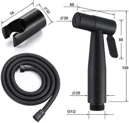 Personal Hygiene Chrome Toilet Cleaning Pet Bath Mop Swimming Pool - Toilet Spray Gun + Suction Hose Full Spray Guns Set Booster Wash Body Cleaner
