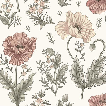 Timeet Floral Peel and Stick Wallpaper Self Adhesive Removable Wallpaper 16"x78.7" Wall Mural for Bedroom Bathroom Wall Decor