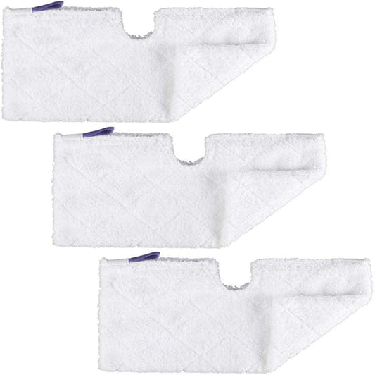 3pcs Euro-Pro Cleaning Mop Pads Replacement Double-Sided XL Microfiber Cleaning Pads for Shark Pocket Steam Mop XLT3501 (Extra Large)