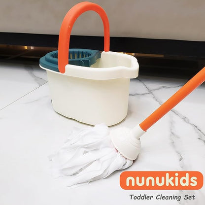 Toddler Cleaning Set - Realistic Cleaning Set for Toddlers 1-3 - Engaging Kids Broom and Dustpan Set - Safe Toddler Broom and Cleaning Set Toys - Perfect Kids Mop and Broom Set