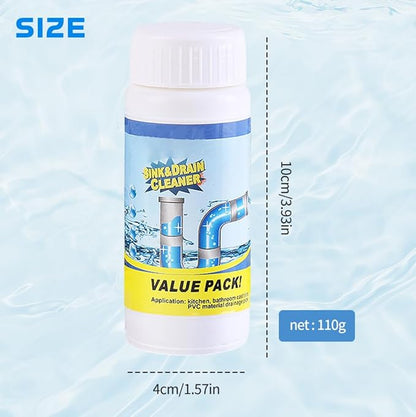 Sink and Drain Cleaner, 2026 New Sink Drain Cleaning Powder, Multi-functional Pipe Unclogging Solution for Kitchen and Bathroom, Fast Acting Clog Remover for Home Users (3pcs)