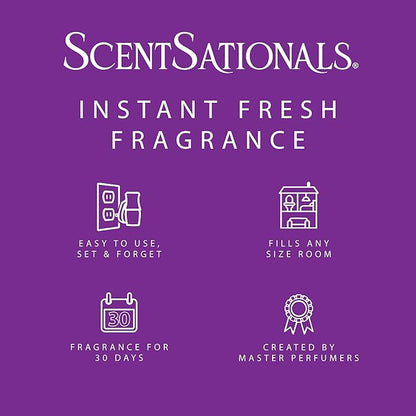 ScentSationals Magic Spell Fragrance Oil Plug In Air Freshener Refills 3-Pack - Works with Scentsationals Wall Plugs, Long-Lasting Home Fragrance, 0.8 fl oz Each, Packaging May Vary
