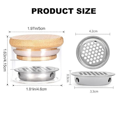 Nail Art Brushes Washing Cup, Nail Glitter Removal Cup, Monomer Holder, Nail Art Acrylic Liquid Powder Removal Cup, Nail Brush Cleaner Dappen Dish with Lid, Easy Cleaning Portable Mesh Layered