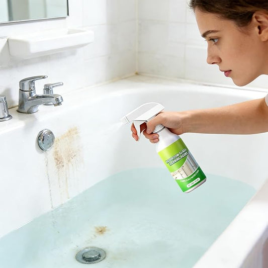 Bathtub Cleaner - Daily Shower Cleaner 120ml Spray, Multipurpose Anti-Fog Formula For Clarity, Remove Dirt Grime Grout Porcelain Surfaces, Tile Kitchen Bathroom RV Restroom Supplies | for Mirror Glass