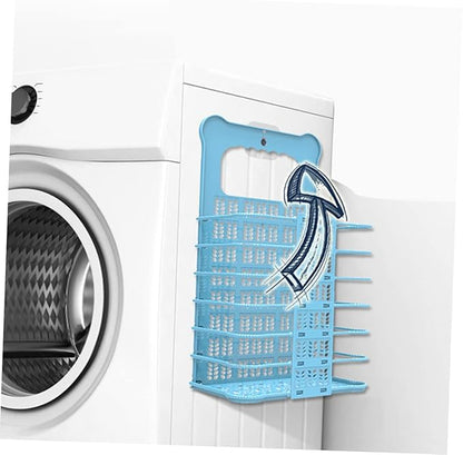 Foldable Wall Mount Laundry Basket Organizer for Small Spaces Large Clothes Hamper for Bathroom Nursery Bedroom and Laundry Storage Space Saving Foldable Dirty Clothes Bin