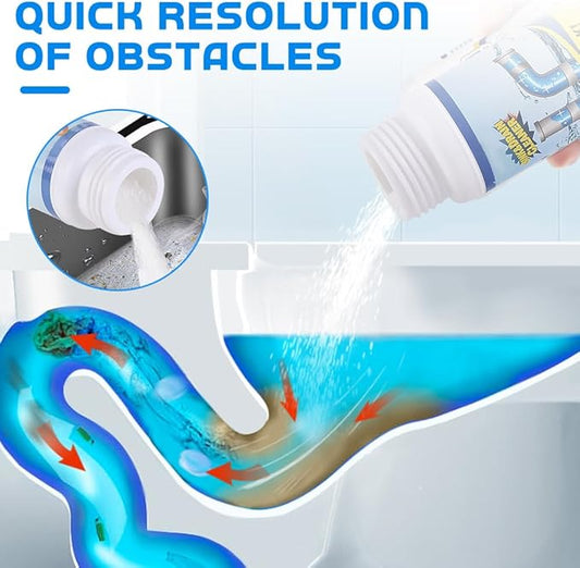 2026 New Sink Drain Cleaner, Multi-functional Sink and Drain Cleaner Powder Cleaning, Drains Cleaner Foam Cleaner, Powerful Pipe Dredging Agent for Kitchen Toilet (5Pcs)