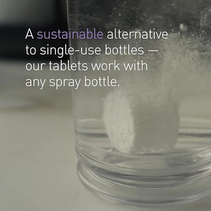simplehuman Multi-Surface Cleaning Tablets, Eco-Friendly, Safe Around Kids & Pets, Fragrance-Free, 12-Pack (Makes 72 oz of Spray Cleaner)
