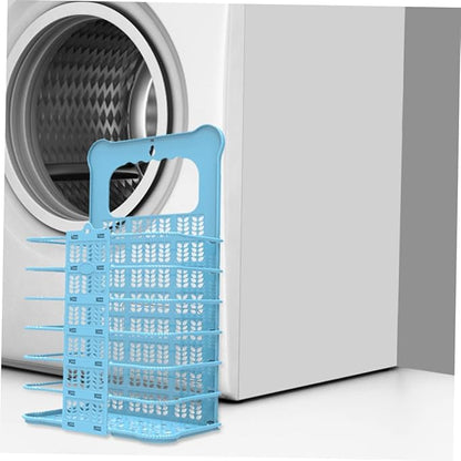 Foldable Plastic Laundry Basket Wall Mounted Clothes Hamper for Bathroom Bedroom Nursery Space Saving Collapsible Dirty Clothes Storage Organizer with Large Capacity and Design