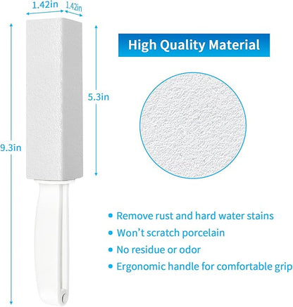 4TH Pumice Stone for Toilet Bowl Cleaning，Pumice Sticks (White)