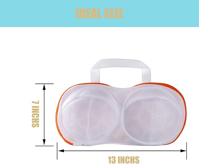 4Pcs Bra Mesh Laundry Bags for Delicates with Premium Zipper Bra Washing Bag for Laundry，Lingerie Bags for Washing Delicates underwear Support Frame Design,integrated washing and care
