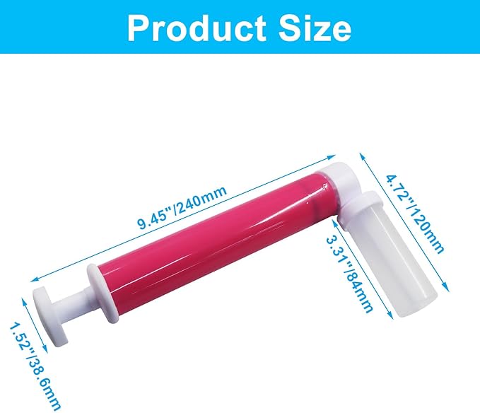 1 Kit Manual Cake Airbrush, Airbrush Pump Coloring Spray Gun 4 Pcs Tube, DIY Baking Tools Cake Decorating for Kitchen/Cakes Cupcakes Cookies and Desserts(Rose)