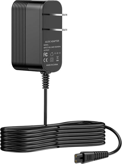 Charger for Khelfer Electric Spin Scrubber Power Cord for KHelfer Kh8 Pro Electric Spin Scrubber Compatible with Kh8 Series Kh1 Pro Kh2 Pro KH8W KH8B KH8G 9V Adapter Power Supply