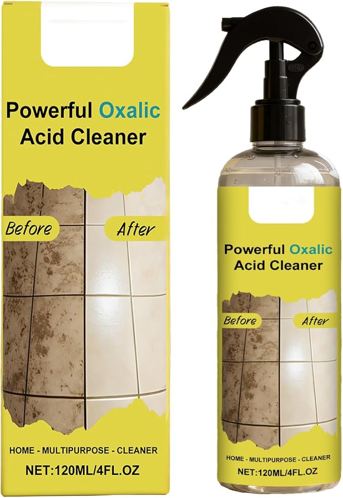 Powerful Oxalic Acid Cleaner, Multipurpose Home Cleaner, 120ML/4FL.OZ, Spray Bottle