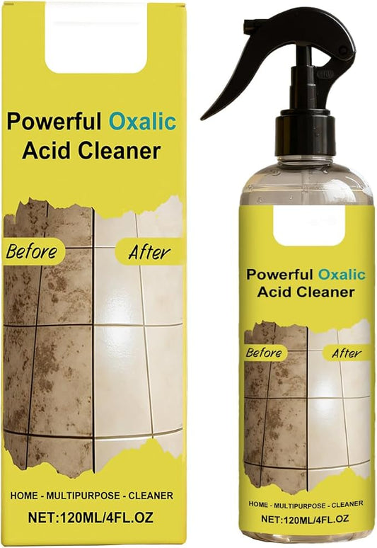 Powerful Oxalic Acid Cleaner, Multipurpose Home Cleaner, 120ML/4FL.OZ, Spray Bottle