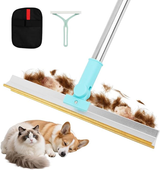 3Pcs Carpet Rake for Pet Hair Removal, with Adjustable Long Handle Pet Hair Removal Carpet Scraper, Dog & Cat Fur Brush & Scraper for Rugs, Floor Mats, Couches