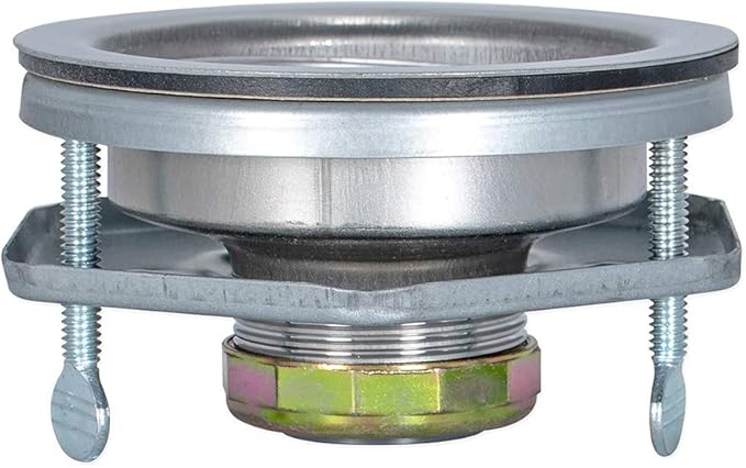 EZ-FLO Kitchen Sink Strainer with Flange and Die-Cast Slip-Joint Nut, Stainless Steel Fixed-Post Basket with 3-1/2 Inch to 4 Inch Opening, 30013