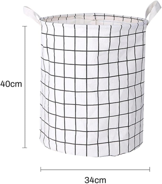 1PC Folding Laundry Basket Round Storage Bin Bag Large Hamper Collapsible Clothes Toy Basket Bucket Organizer Large Capacity