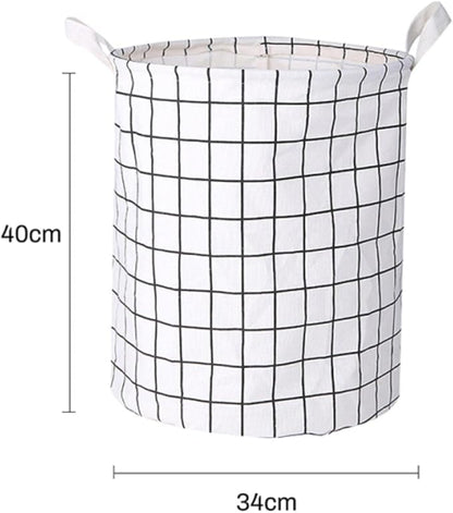 1PC Folding Laundry Basket Round Storage Bin Bag Large Hamper Collapsible Clothes Toy Basket Bucket Organizer Large Capacity