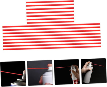 Healifty 40pcs Long Nozzle Spray Can Tubes Rust Remover Lubricant Can Replacement Kit Nozzle Tube for Paint Sprayer Leakproof Design