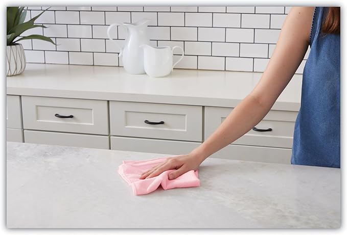 Boardwalk Microfiber Cleaning Cloths, 16 X 16, Pink, 24/pack