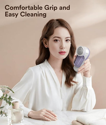 Fabric Shaver, Rechargeable Sweater Shaver, Lint Shaver with 6-Leaf Blades, Electric Lint Remover for Clothes & Furniture, Couch Pilling Remover Depiller for Removing Fuzz, Lint, Pills, Bobbles