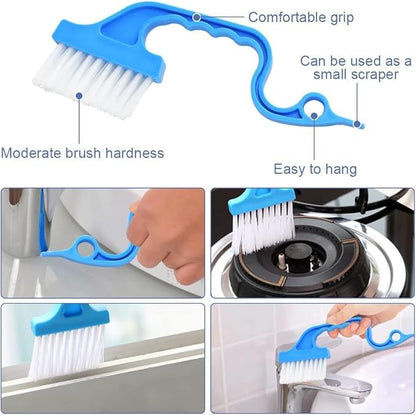 18Pcs Crevice Gap Cleaning Brush,Door Window Track Groove Corner Crevice Cleaning Brushes for Cleaning Window Grooves, Bathroom, Toilet Corner, Kitchen, Faucet, Sink(18 Pcs Cleaning Tool)
