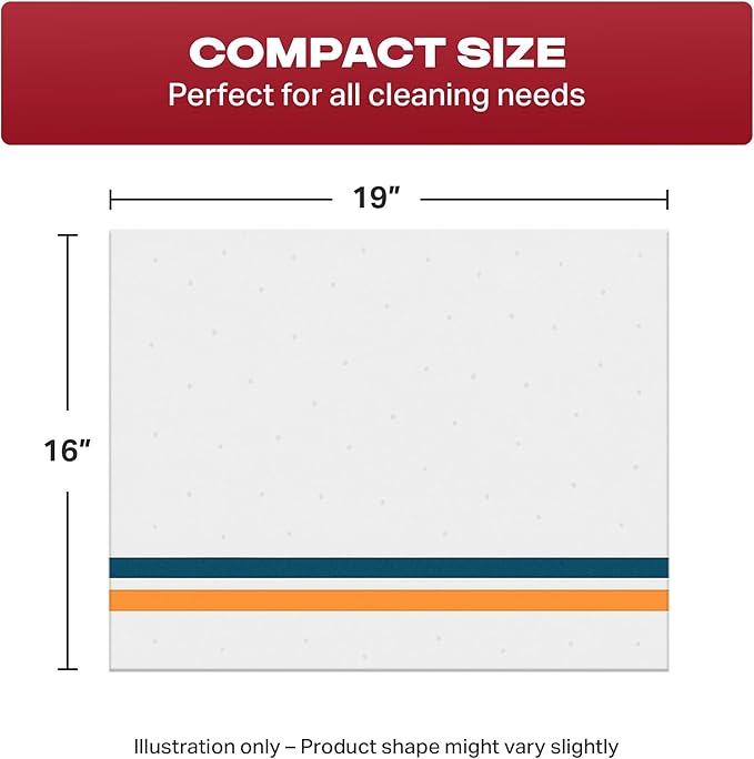 Angel-in-Armor White Striped Terry Rags (16" x 19") – 4lb Bulk Box of Cotton Cleaning Towels (22 Units) – Reusable Terry, Bar, Kitchen, Cleaning, Shop Rags – Low-Lint & Washable