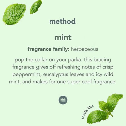 Method Glass Cleaner Spray, Mint, Ammonia Free Solution, Mirror & Window Cleaner - Great for Indoor & Outdoor Glass Surfaces, 28 oz Spray Bottles (Pack of 8)
