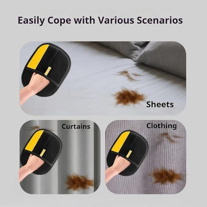 Cat Hair Remover Furniture,Electrostatic Pure Path Pet Dog Hair Remover Glove for Dogs Cats,Reusable & Washable Yomi Pet Hair Removal Gloves for Furniture Clothes, Couch, Carpet, Car Seat, Bed