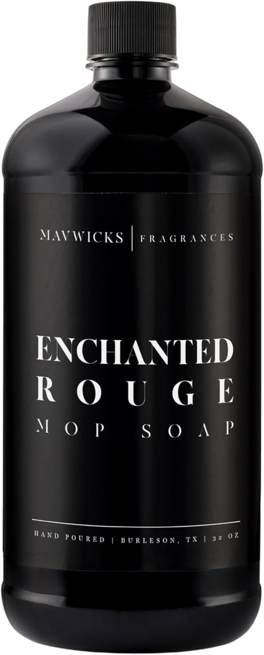 Fragrances - Luxury Mop Soap (Enchanted Rouge) 32 Oz – Enchanted Rouge Scented Floor Cleaner for Mopping – Pet Safe, Best Smelling Mop Detergent for All Surfaces