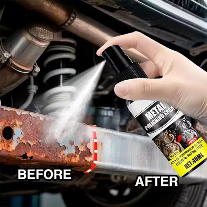 Remove Rust Agent Sprayer Fast Acting Remover for Car Boats, Kitchens, Bathrooms Multipurpose Rust Rust Remover for Metal