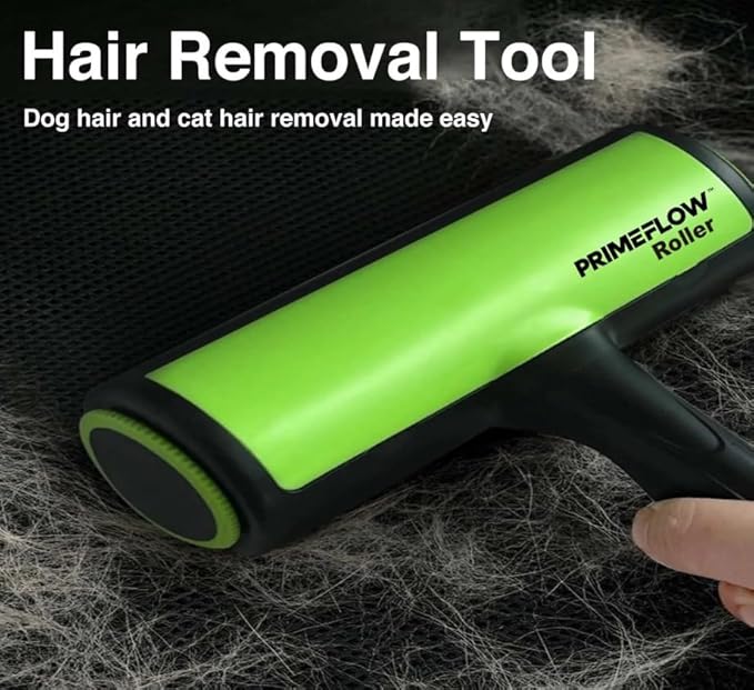 Pet Hair Remover Roller – Reusable Dog & Cat Hair Cleaner for Furniture, Clothing & Car Interiors, Eco Friendly Ergonomic Manual Lint Roller for a Fur Free Home & Everyday Cleaning
