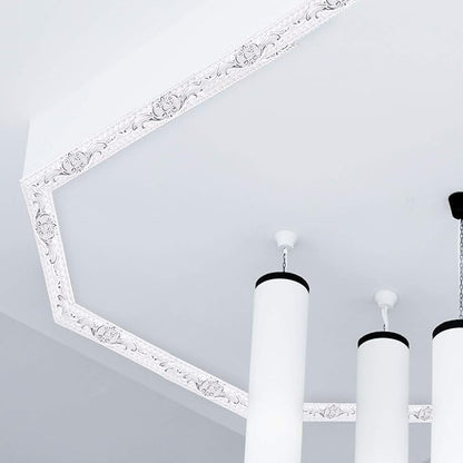 NeatiEase Flexible Molding Trim Wall Trim Self Adhesive, 16.4 Feet Peel and Stick Mirror Frame Border, Waterproof Bathroom Decor, Home Decor (Silver)