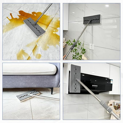Mops Pad for Floor Cleaning,Magic Sponges Eraser Cleaning Mop Pads Refills Suitable for 13" Flat mop Head (Mop Pad Refill,13"x4.72"x0.98")