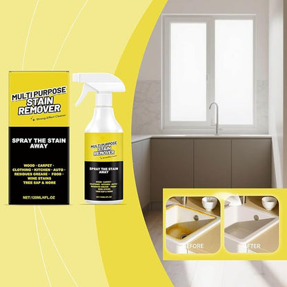Multi Purpose Stain Remover, A powerful cleaner for kitchens, Kitchen Multi-purpose Foam Cleaner Spray, Fast Acting Cleaner for Kitchen Countertops, Floors, Toilets, Cars (3, 120ML)