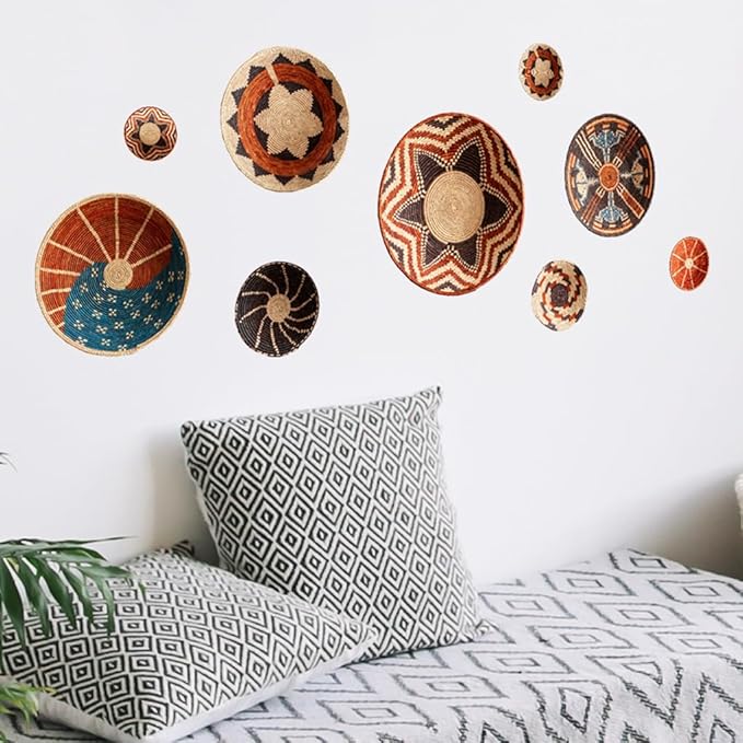 3D Wall Stickers DIY Flower Wall Decal Removable Waterproof Wall Art Decor for Bedroom Living Room Offices Home Decoration (Bohemian)