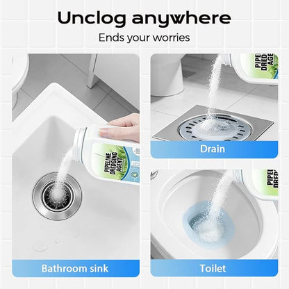 2 Pcs Pipe Dredging Agent, 2026 Upgrade Powerful Drain Cleaner, Sink Drain Cleaner, Pipeline Dredging Agent for Kitchen, Toilet, Sink (2)
