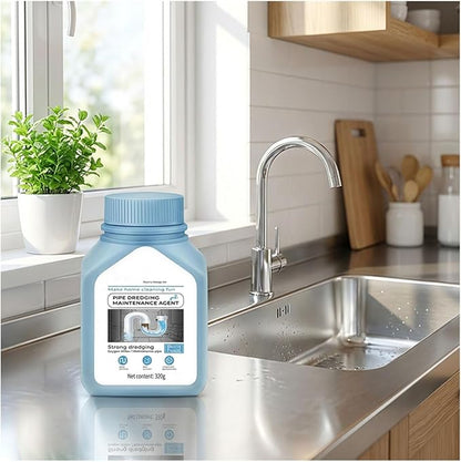 Powerful Drain & Pipe Clog Remover, Pipeline Dredging Agent, Unclog Sink Drain Cleaner for Kitchen Shower Toilet (2PCS)