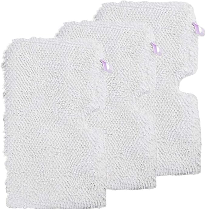 Xindejia 3 Pack Washable Microfiber Mop Replacement Pads Cleaning Pads Compatible for Shark Steam Pocket Mops S3500 Series,S2901,S2902,S3455,S3501,S3550,S3601,S3801,S3901,S4601,S4701,SE450