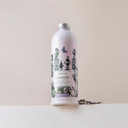 ROMIIE ZOI Lavender Room Spray Refill - 500ml / 16.8 Fl Oz - Calming Scent for Bedtime Relaxation & Better Sleep - Concentrated Air Freshener